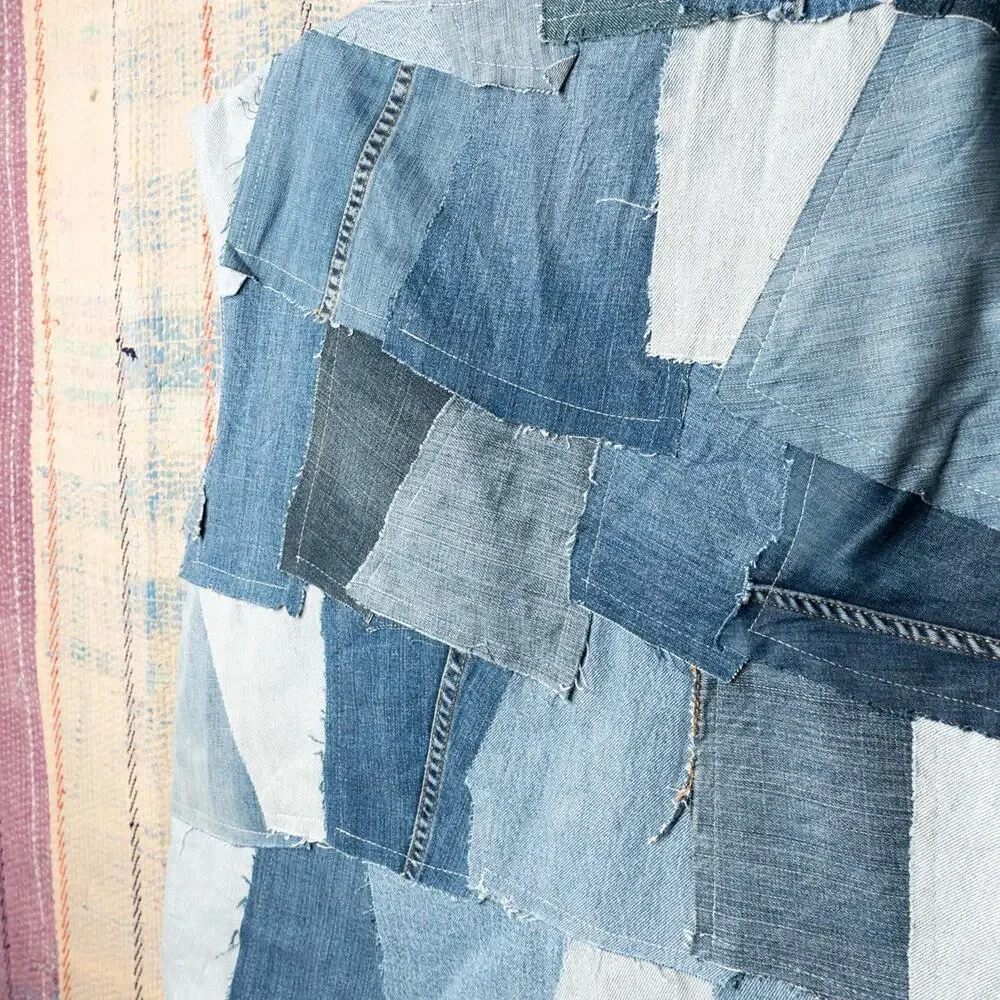 Custom upcycled patchwork vest / Vintage Rework - Picture 5 of 5